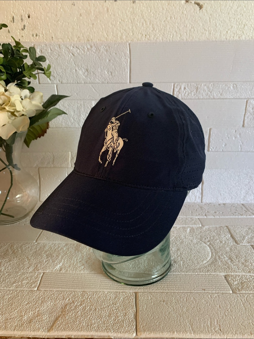 Ralph Lauren Dark Navy Baseball Cap with White Pony